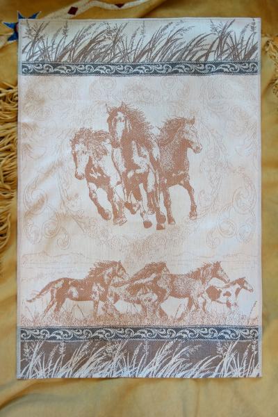 Wild Mustang Trio Jacquard Tea Towel / Wall Art picture