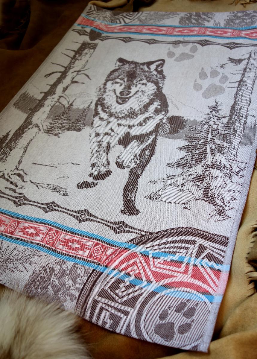 Wolf Jacquard Tea Towel / Wall Art picture