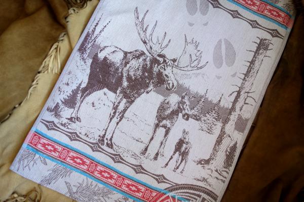Moose Jacquard Tea Towel / Wall Art picture