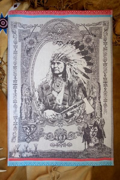 American Indian Chief Jacquard Tea Towel / Wall Art picture