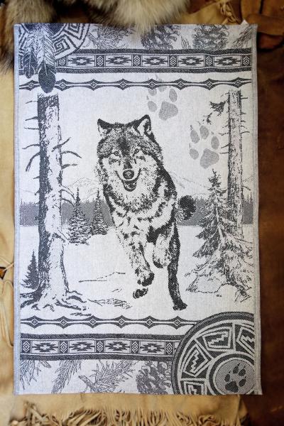 Wolf Jacquard Tea Towel / Wall Art picture