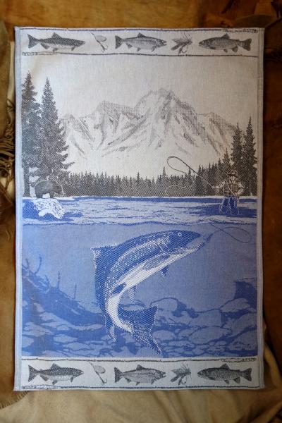 Fishing Jacquard Tea Towel / Wall Art picture