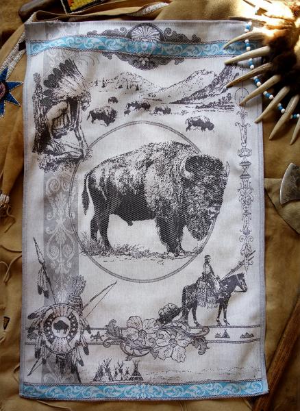 Buffalo Jacquard Tea Towel / Wall Art picture