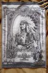 American Indian Chief Jacquard Tea Towel / Wall Art