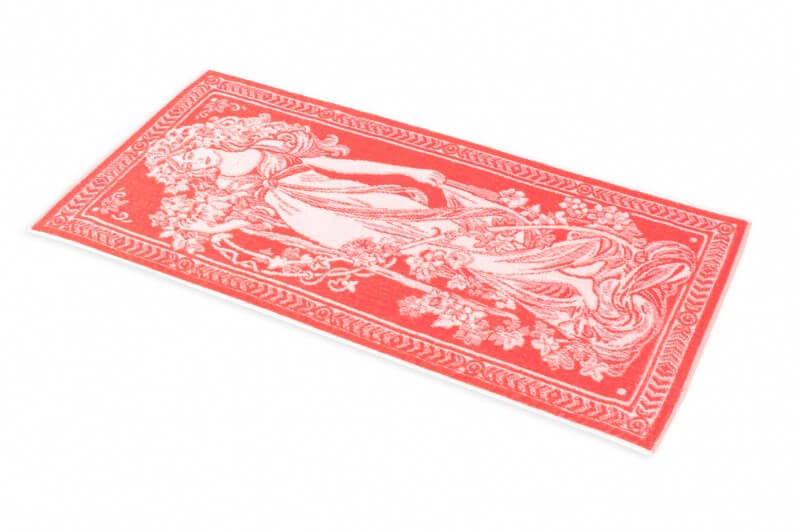 Art Nouveau Maiden Jacquard Bath Towel - Small picture