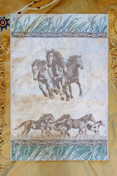 Wild Mustang Trio Jacquard Tea Towel / Wall Art picture