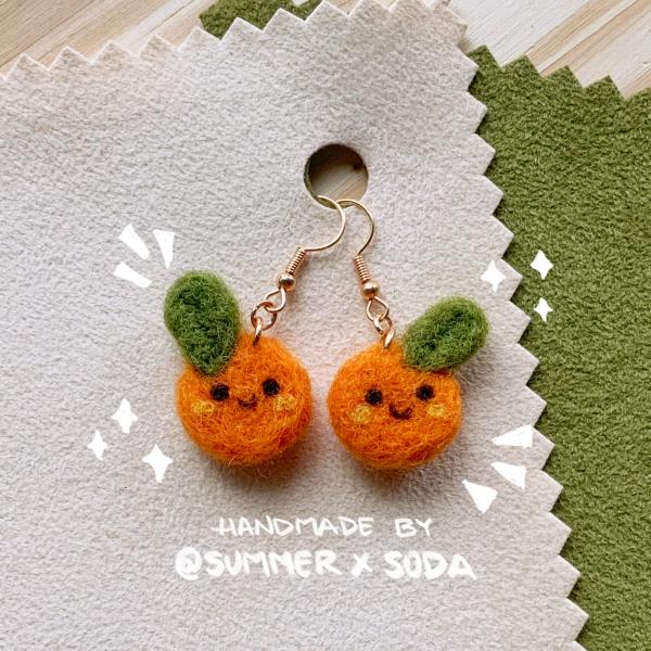 Happy Oranges earrings picture