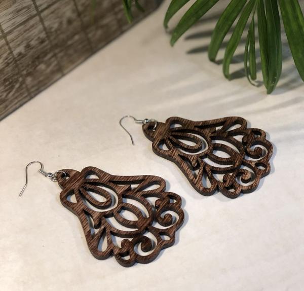 Wood Chandelier Earrings (Style 2) picture