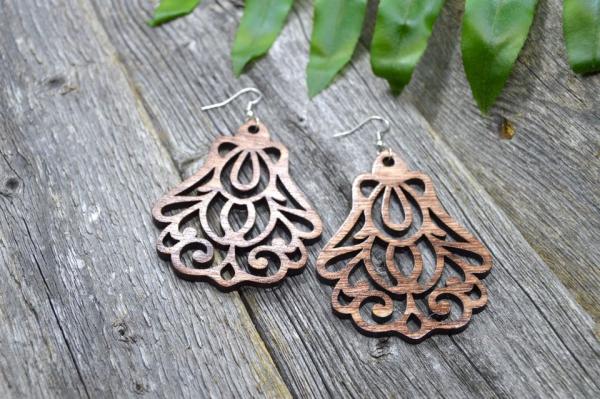 Wood Chandelier Earrings (Style 3) picture