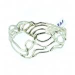 Sterling Silver Abstract Bracelet