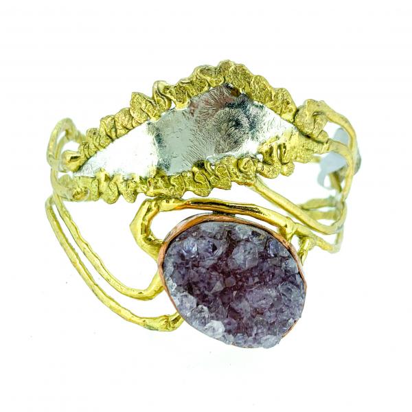 Amethyst Drusy Bracelet