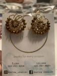 Brown Fan Earrings