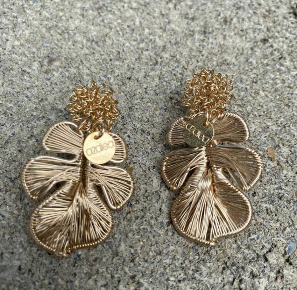 Gold Tropical Earrings