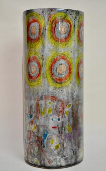 Vase with Abstract Drawings