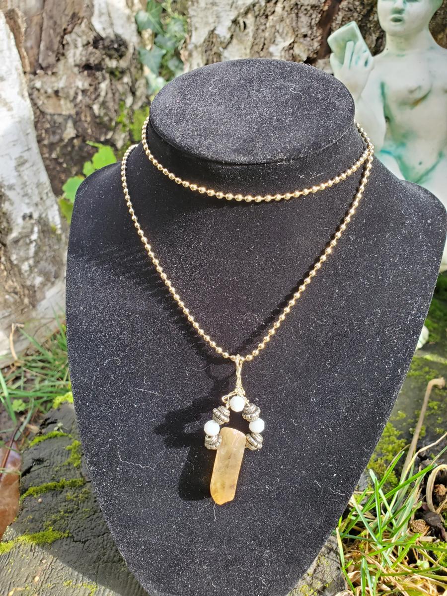 Gold Crystal Necklace picture