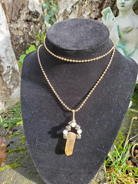 Gold Crystal Necklace picture