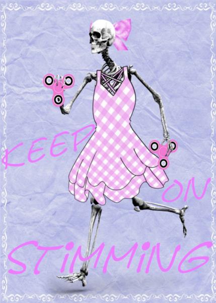 Stimming Pride Skeleton Print picture