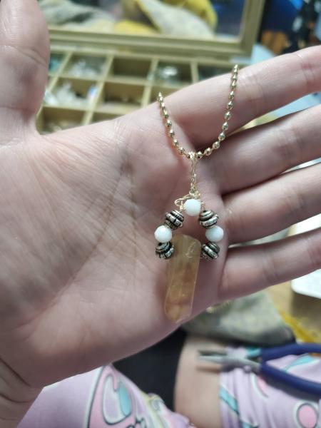 Gold Crystal Necklace picture