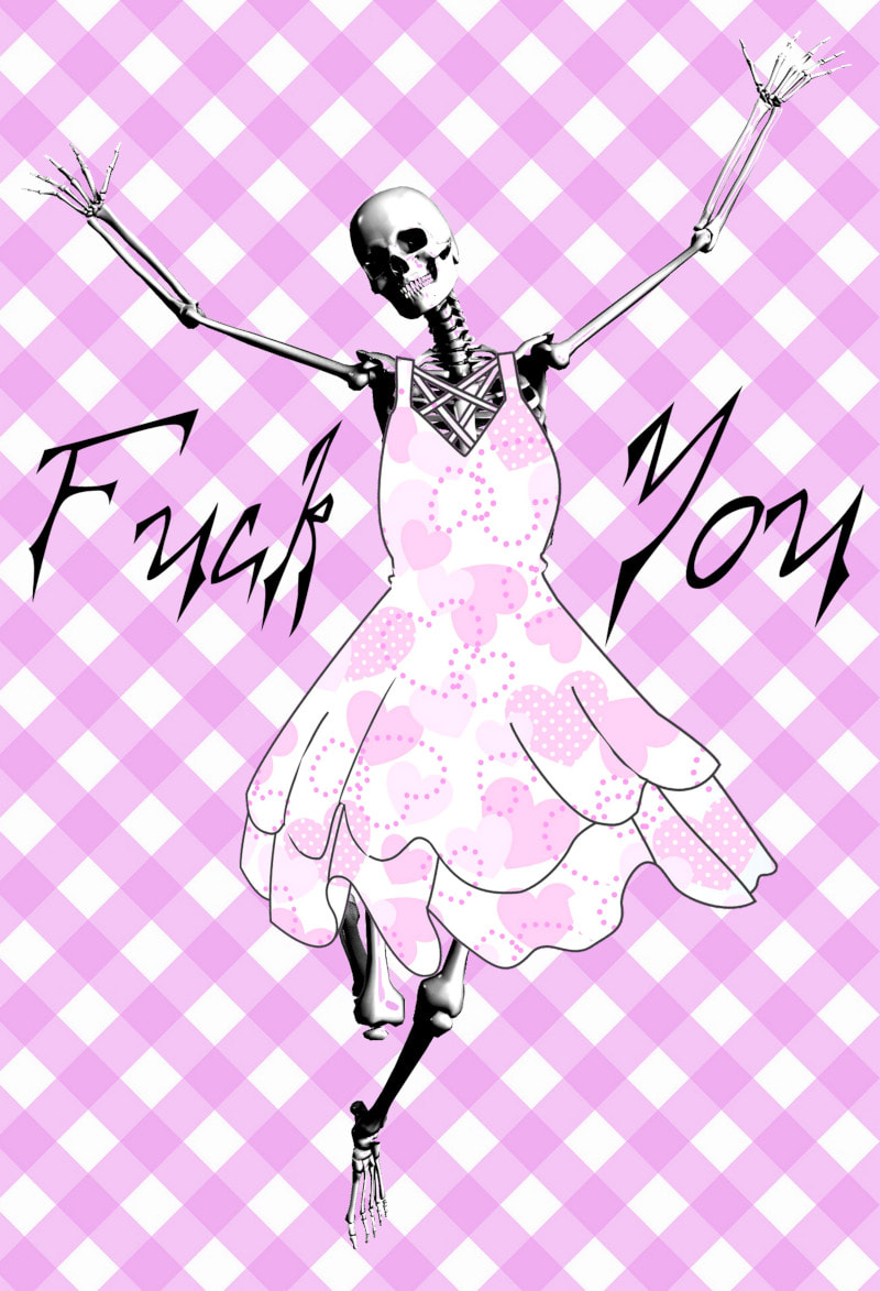 Rude Strawberry Scented Skeleton Air Freshener picture