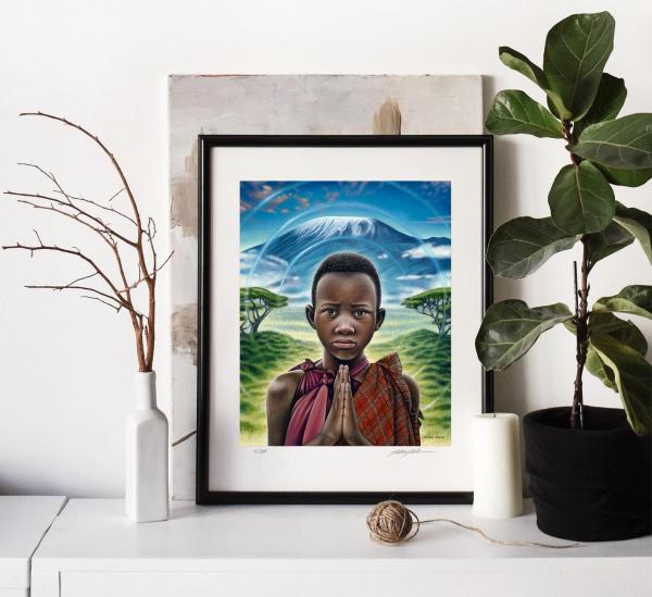 Maasai Boy (Oneness Series) Paper Print