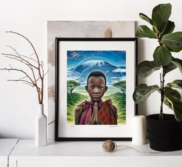 Maasai Boy (Oneness Series) Paper Print picture