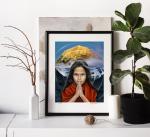 Indian girl (Oneness Series) Paper Print