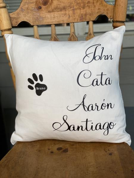 Canvas pillow cover picture