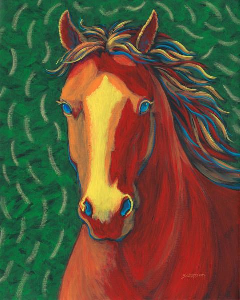 Red Wine Horse picture