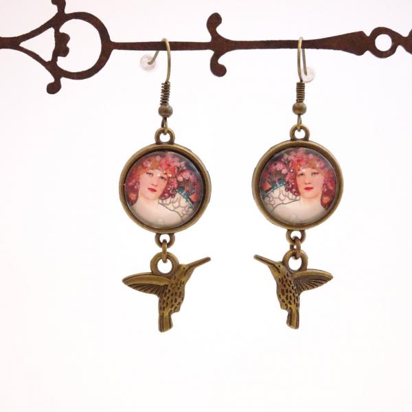 Alphonse Mucha Earrings | Art Nouveau Earrings