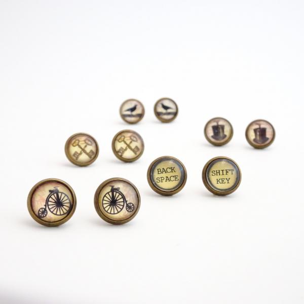 Steampunk Stud Earrings | Multiple Styles