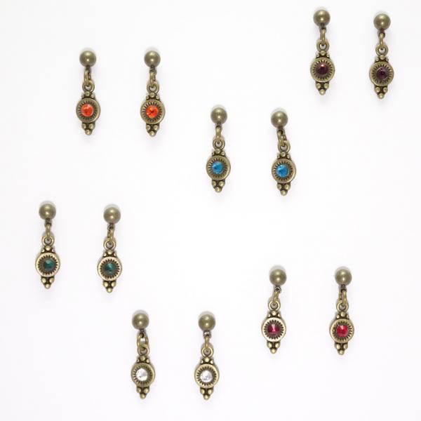 Petite Crystal Sunburst Earrings