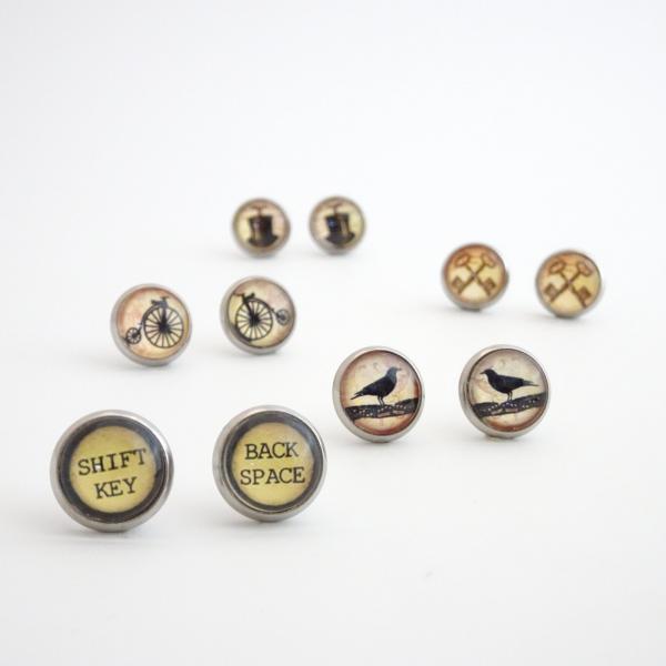 Steampunk Stud Earrings | Multiple Styles
