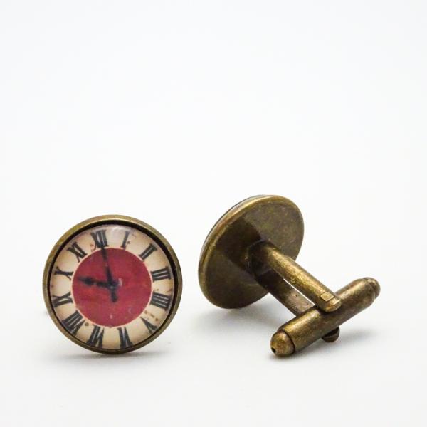 Clock Face Cufflinks | Steampunk Cuff Links