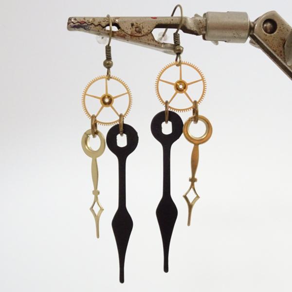 Vintage Watch Hand Earrings | Steampunk Earrings