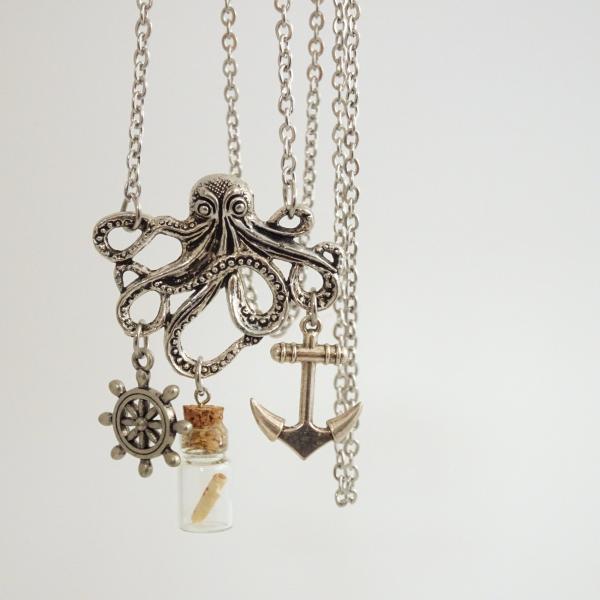Nautical Octopus Necklace | Kraken of the Sea