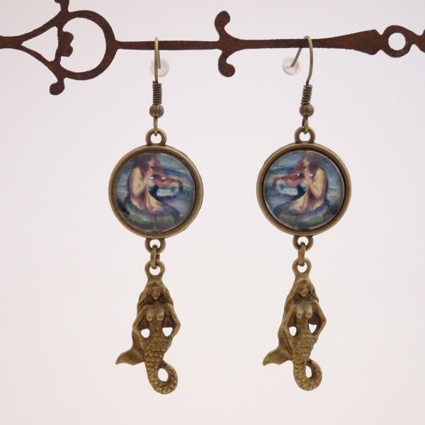 Mermaid Earrings | Victorian Nautical Earrings