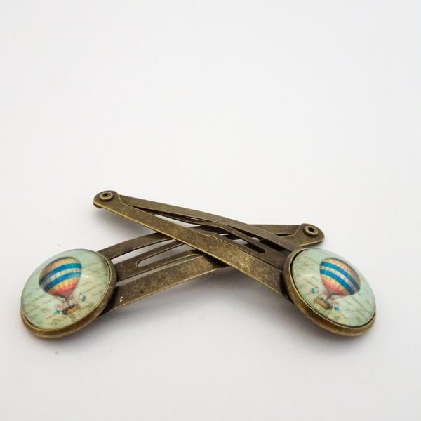 Hot Air Balloon Barrettes | Sky Travel Hair Clips