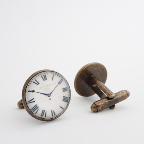 Clock Face Cufflinks | Steampunk Cuff Links