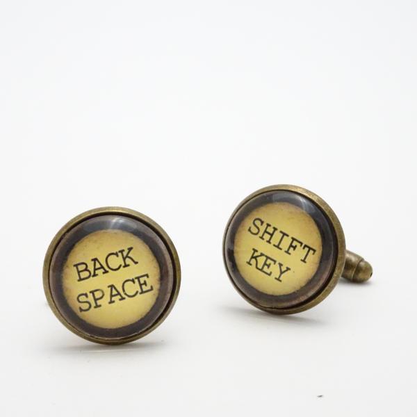 Typewriter Cufflinks | Reproduction Type Writer Key Cuff Links