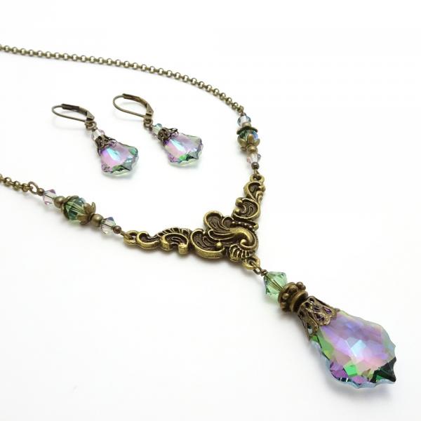 Swarovski Titanic Necklace | Victorian Crystal Necklace & Earrings Set