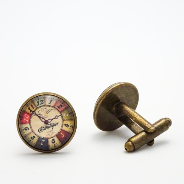 Clock Face Cufflinks | Steampunk Cuff Links