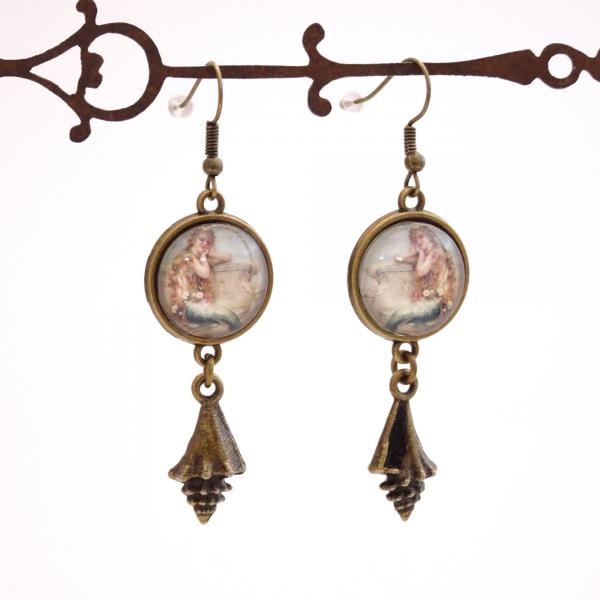 Mermaid Earrings | Seashell Ocean Earrings
