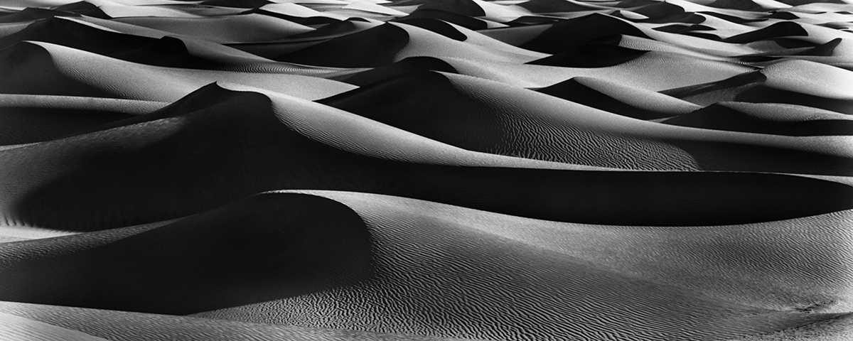 "Sand dune sunrise, DVNP, CA"  24x60 Framed Presentation