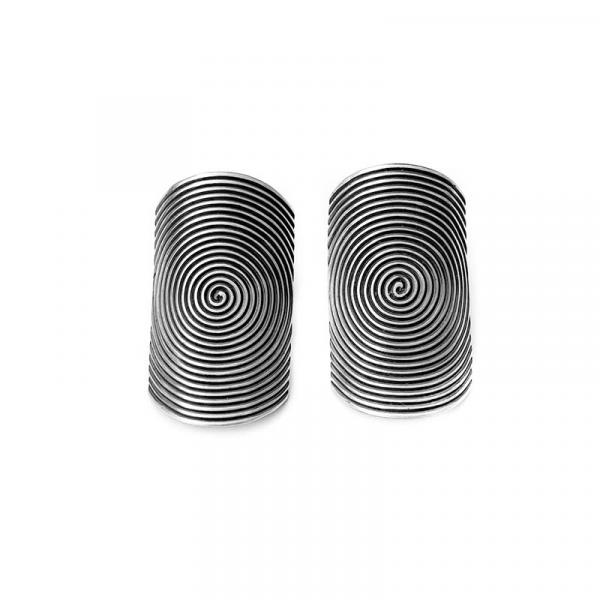 Parallel Silver Post Earrings picture