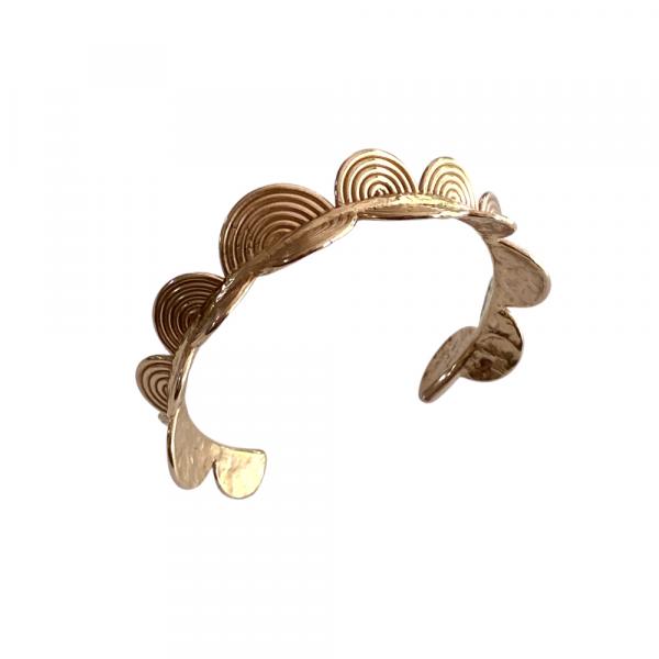 Semicircles Bronze Cuff