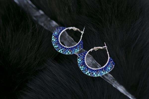 Half Moon Hoops - Northern Lights Bloom picture