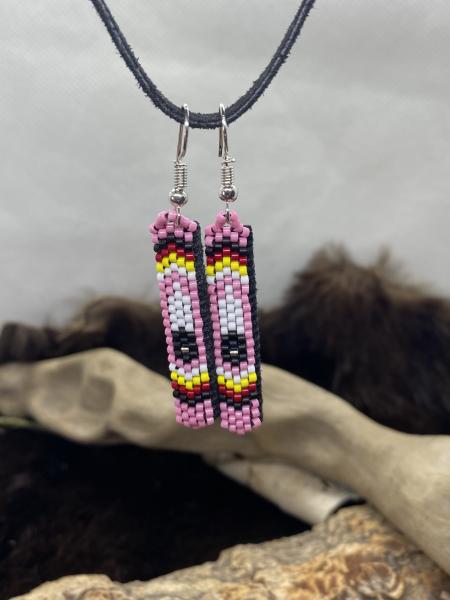 Beaded Feather earrings picture