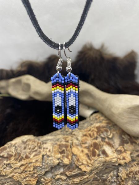 Beaded Feather earrings picture