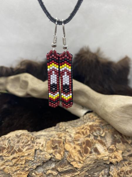 Beaded Feather earrings picture