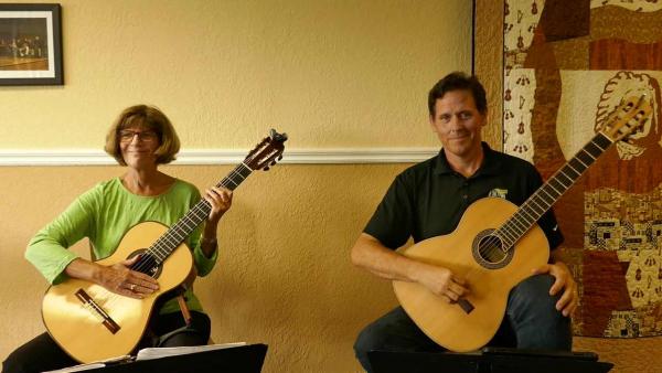 Rowdy and Jane play Aguado/Barrios duet picture